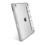 Vista Case iPad Premium Case with Luxury Design has HD Clear back case allowing asset tagging for the tablet in workplace environment.